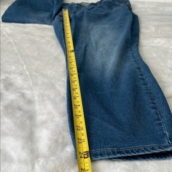 Wonderly Pull-On High Rise Skinny Crop Women's Blue Denim Jeans - 20W - Picture 9 of 11